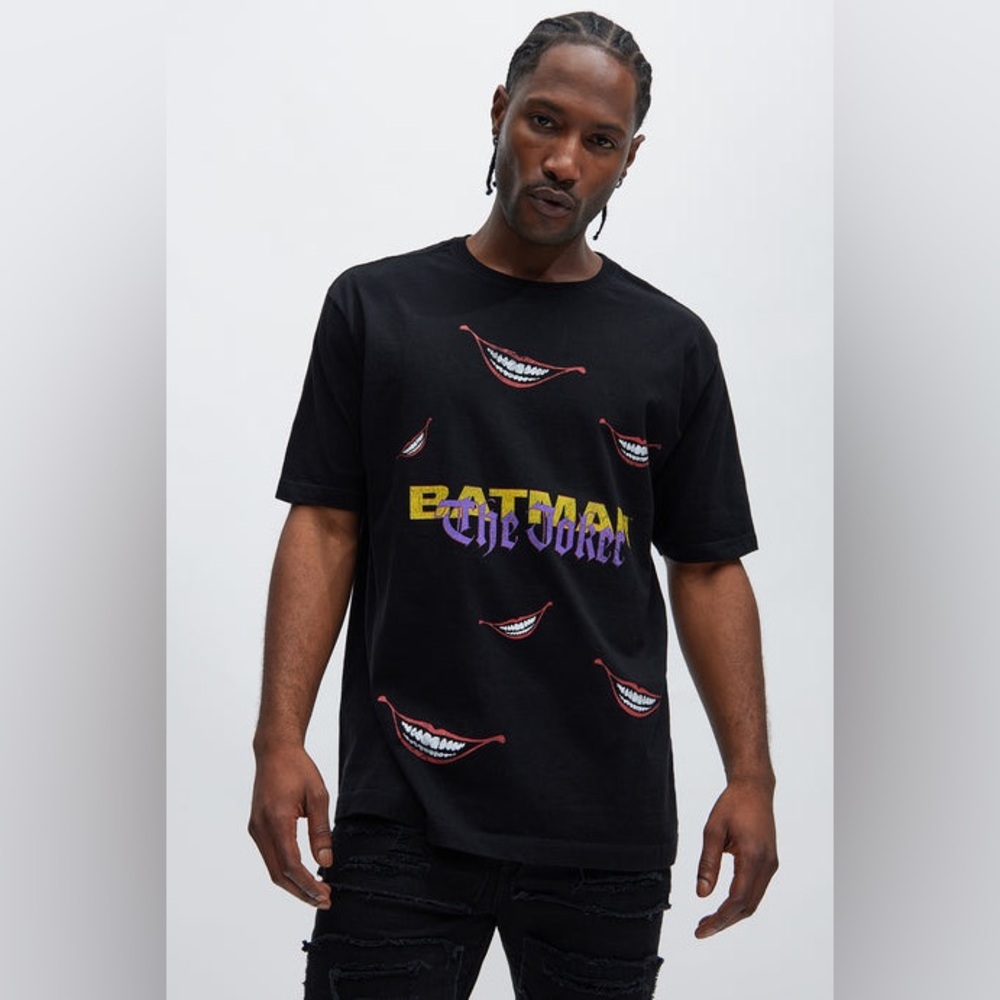 Batman The Joker Movie Quote Graphic Tee Black XL 90s Jack Nicholson 100% Cotton